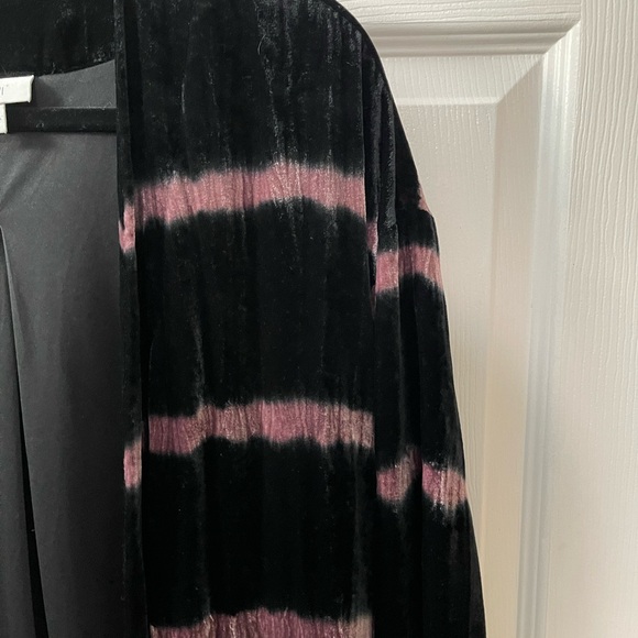 Pure Jill Women's Velvet Tie-Dyed Duster Long Cardigan Size XS - Picture 7 of 14
